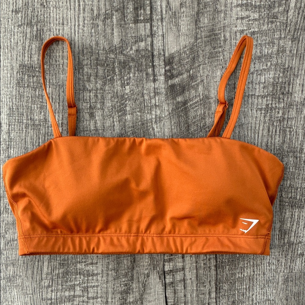 Gymshark Bandeau Sports Bra ✧ Orange ✧ Size M